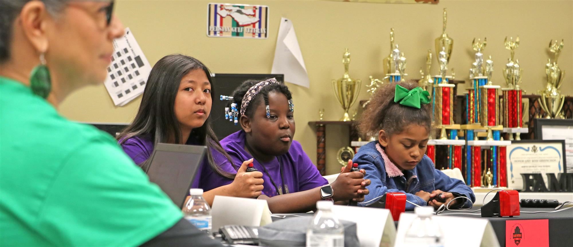 Students at Black History Quiz Bowl