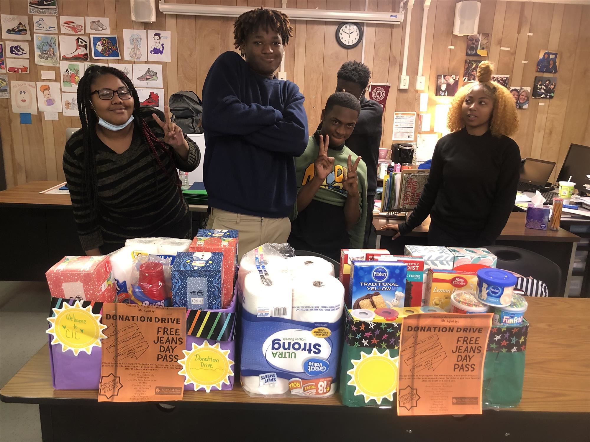 Crowley Learning Center students at WARM Place