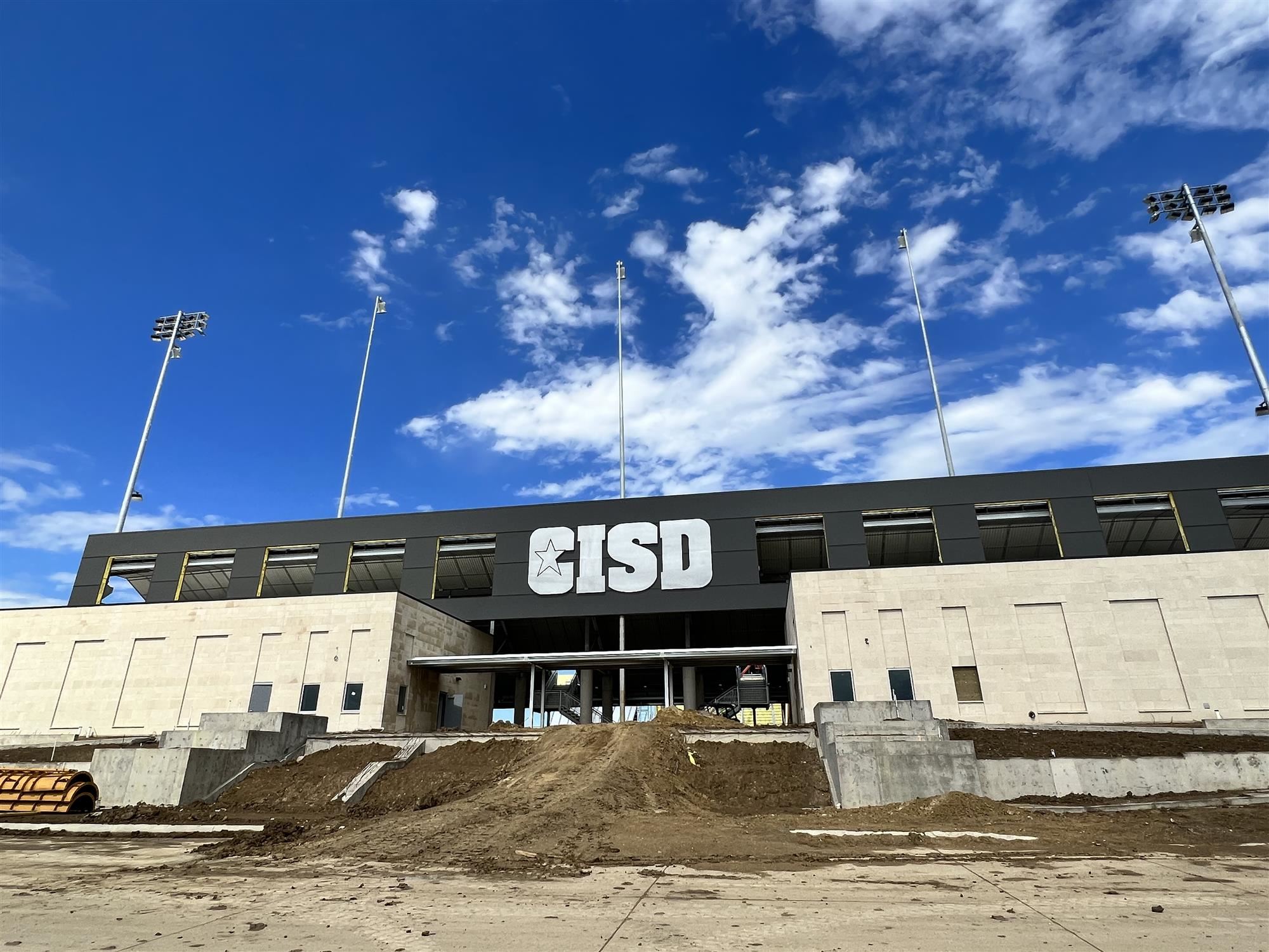 Outside Stadium Construction