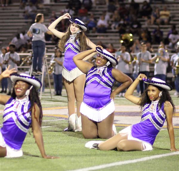 Ava Tinsley performing at halftime