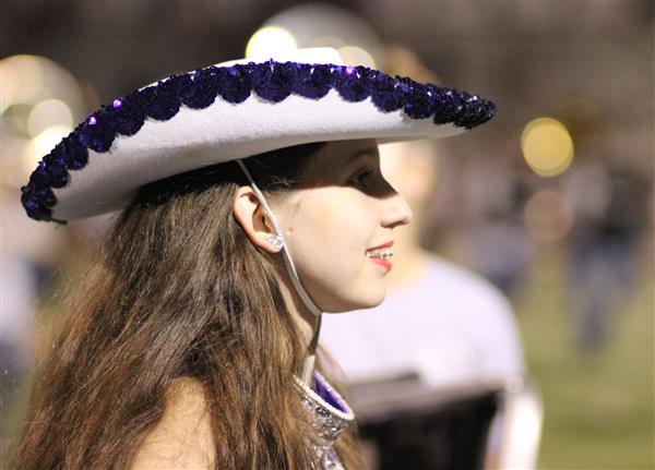 Ava Tinsley performing at halftime